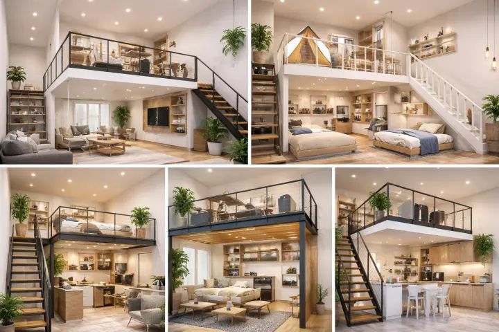 Mezannine Ruang Rumah Estetik di Ciampea